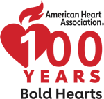 Ƶ 100 Years Bold Hearts logo